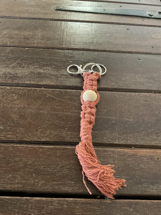 Handmade key ring - Apricot