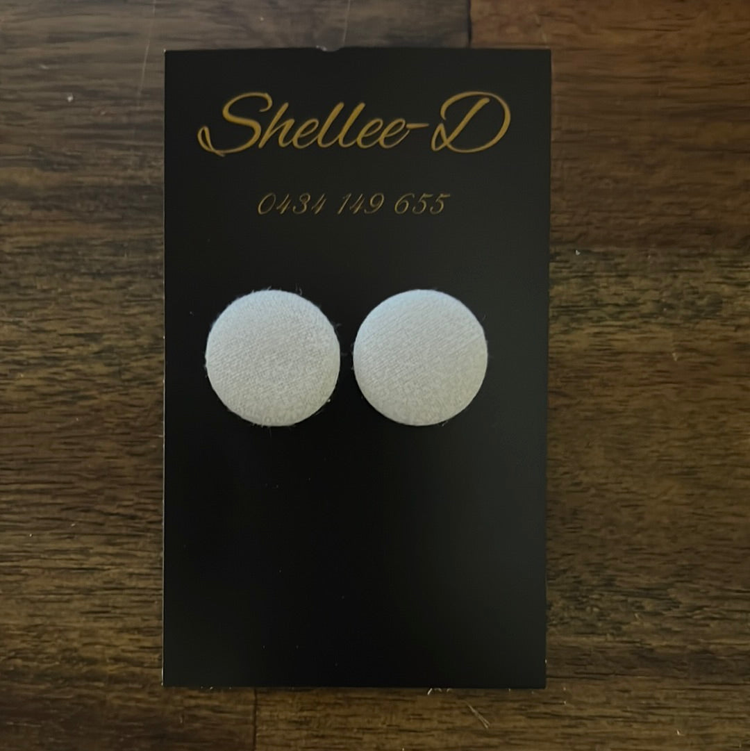 Earrings by Shellee-D - White