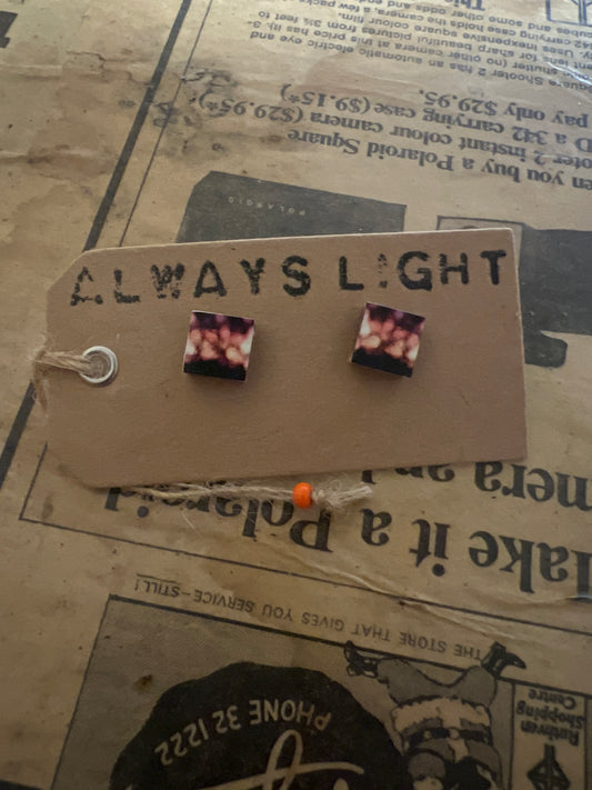 Pink Sunset Earrings (1x1cm)