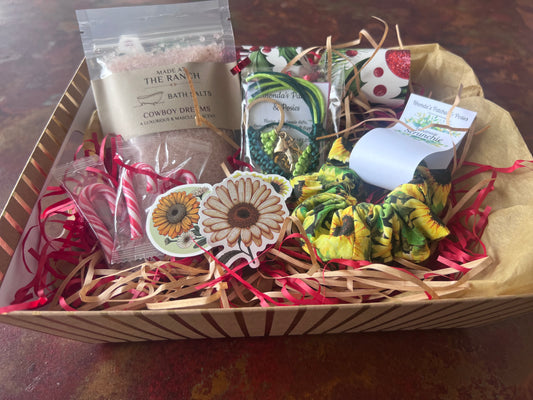 Christmas gift hamper - Cowboys & Sunflowers