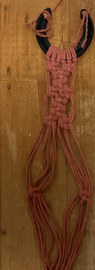 Minimalist Handmade Single Hat Hanger - Rust