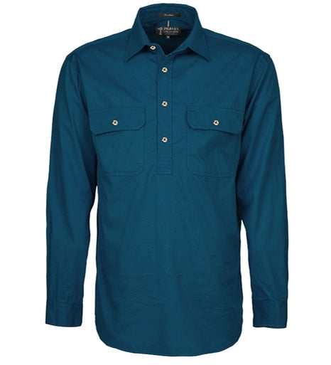 Mens Pilbara Closed Front L/S Shirt - Diesel