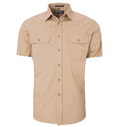 Men's Pilbara Open Front S/S Shirt