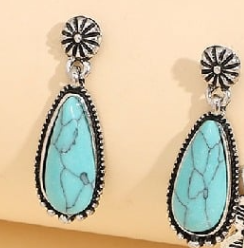 Small Turquoise Drop Earrings